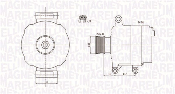 MAGNETI MARELLI Generátor MQA1869_MM