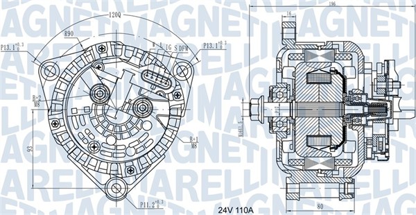 MAGNETI MARELLI Generátor MQA1871_MM