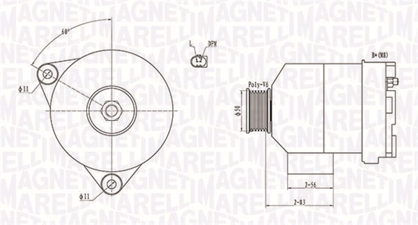 MAGNETI MARELLI Generátor MQA1872_MM