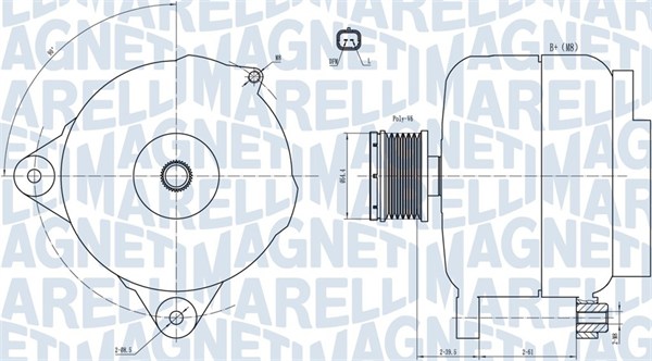 MAGNETI MARELLI Generátor MQA1876_MM