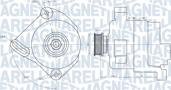 MAGNETI MARELLI Generátor MQA1886_MM