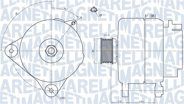 MAGNETI MARELLI Generátor MQA1887_MM