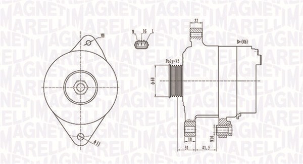 MAGNETI MARELLI Generátor MQA1892_MM