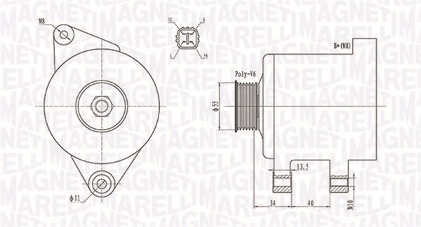 MAGNETI MARELLI Generátor MQA1894_MM