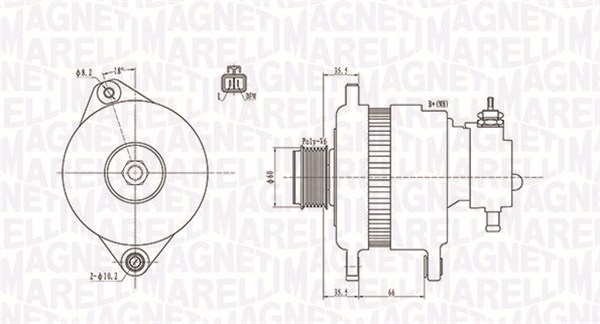 MAGNETI MARELLI Generátor MQA1900_MM