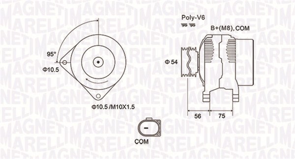 MAGNETI MARELLI Generátor MQA1904_MM