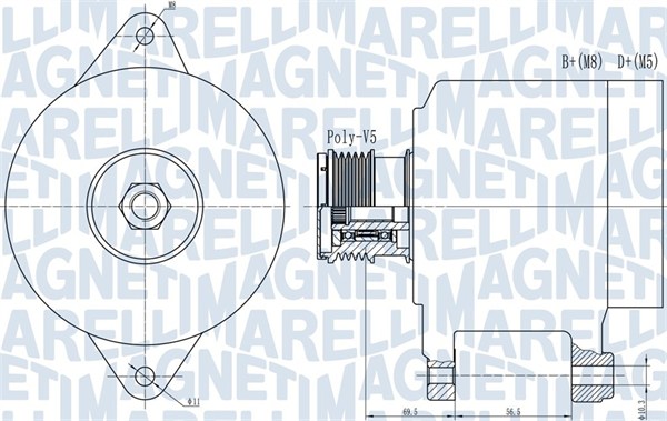 MAGNETI MARELLI Generátor MQA1909_MM