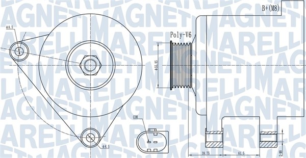 MAGNETI MARELLI Generátor MQA1910_MM