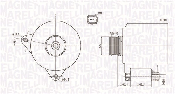 MAGNETI MARELLI Generátor MQA1914_MM