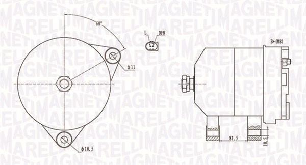 MAGNETI MARELLI Generátor MQA1915_MM