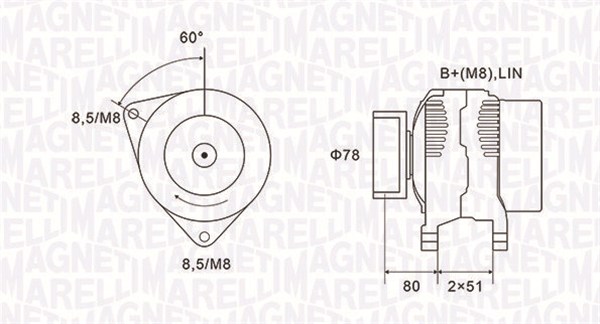 MAGNETI MARELLI Generátor MQA1919_MM