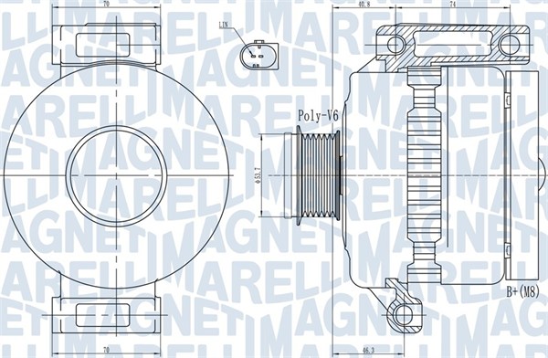 MAGNETI MARELLI Generátor MQA1923_MM