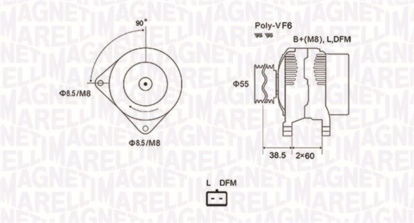 MAGNETI MARELLI Generátor MQA1933_MM