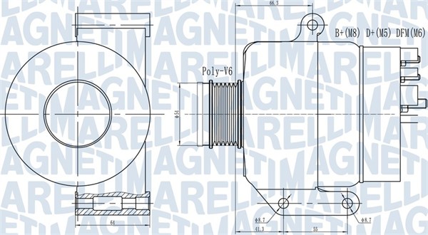 MAGNETI MARELLI Generátor MQA1935_MM