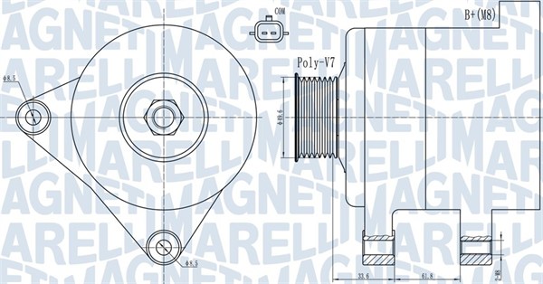 MAGNETI MARELLI Generátor MQA1936_MM