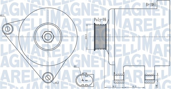 MAGNETI MARELLI Generátor MQA1937_MM