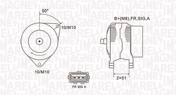 MAGNETI MARELLI Generátor MQA1941_MM