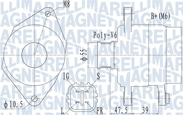 MAGNETI MARELLI Generátor MQA1942_MM