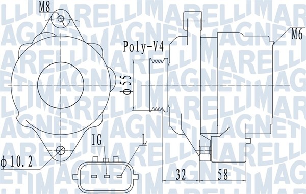 MAGNETI MARELLI Generátor MQA1943_MM