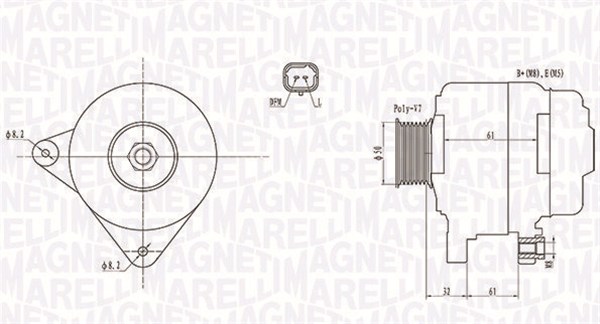 MAGNETI MARELLI Generátor MQA1959_MM