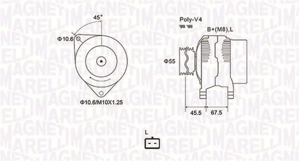 MAGNETI MARELLI Generátor MQA1963_MM