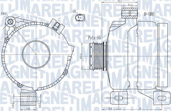 MAGNETI MARELLI Generátor MQA1967_MM