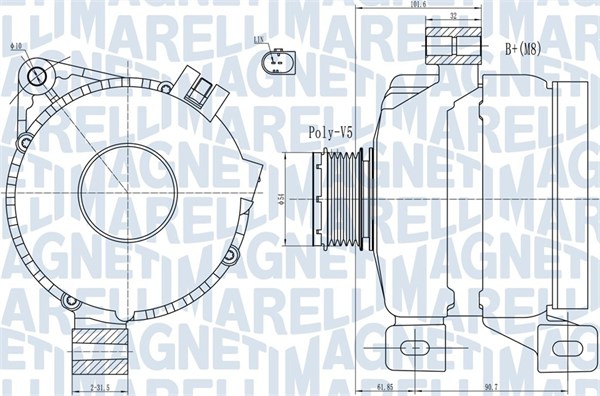 MAGNETI MARELLI Generátor MQA1968_MM