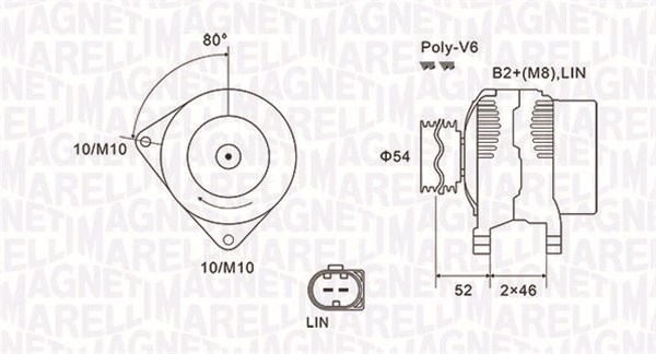 MAGNETI MARELLI Generátor MQA1970_MM