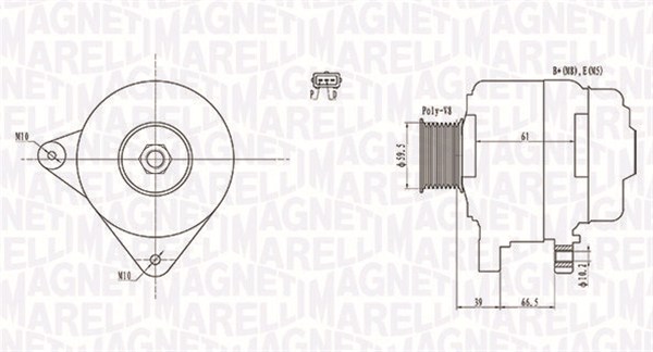 MAGNETI MARELLI Generátor MQA1972_MM