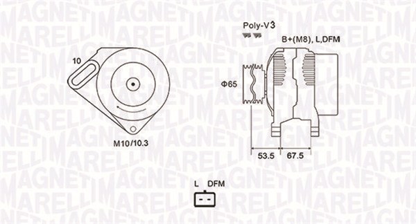 MAGNETI MARELLI Generátor MQA1976_MM