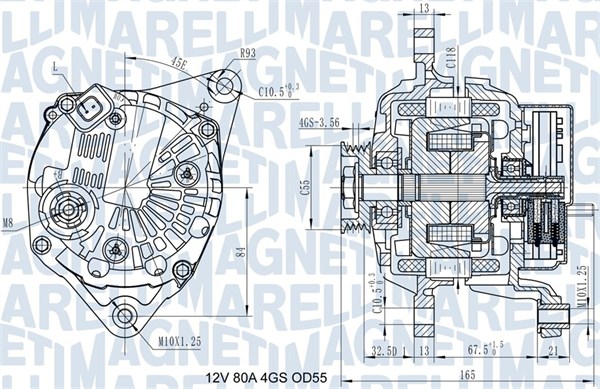 MAGNETI MARELLI Generátor MQA1977_MM