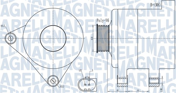 MAGNETI MARELLI Generátor MQA1986_MM