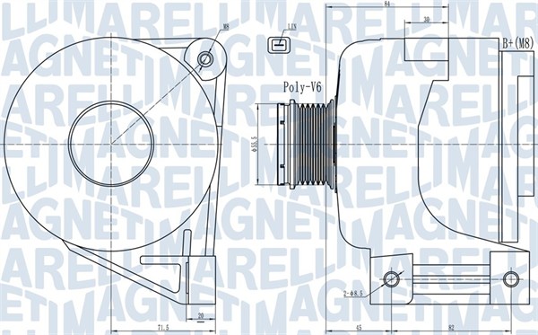 MAGNETI MARELLI Generátor MQA1988_MM