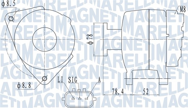 MAGNETI MARELLI Generátor MQA1989_MM