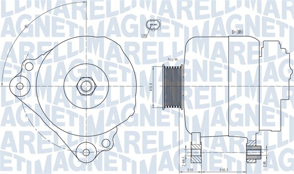 MAGNETI MARELLI Generátor MQA1992_MM