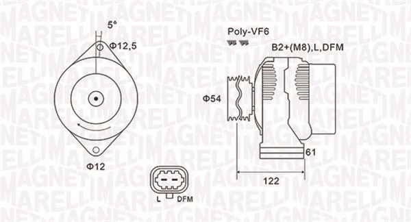 MAGNETI MARELLI Generátor MQA1994_MM