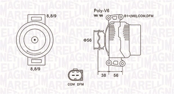 MAGNETI MARELLI Generátor MQA1996_MM