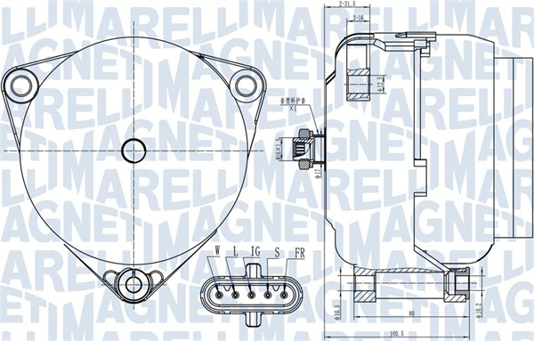 MAGNETI MARELLI Generátor MQA1997_MM