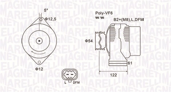 MAGNETI MARELLI Generátor MQA2005_MM