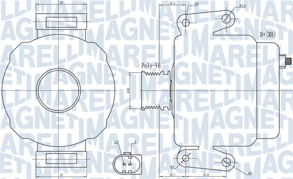 MAGNETI MARELLI Generátor MQA2007_MM