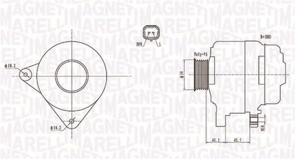 MAGNETI MARELLI Generátor MQA2008_MM