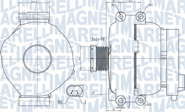 MAGNETI MARELLI Generátor MQA2009_MM