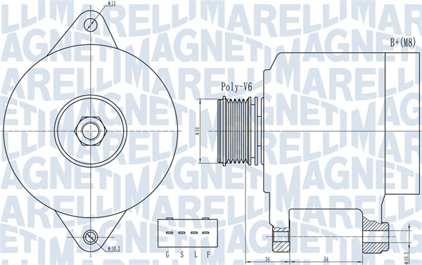 MAGNETI MARELLI Generátor MQA2013_MM