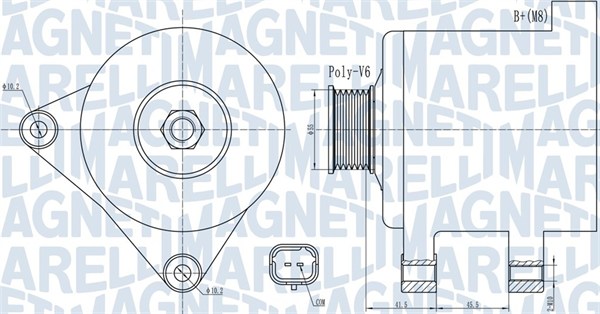 MAGNETI MARELLI Generátor MQA2015_MM