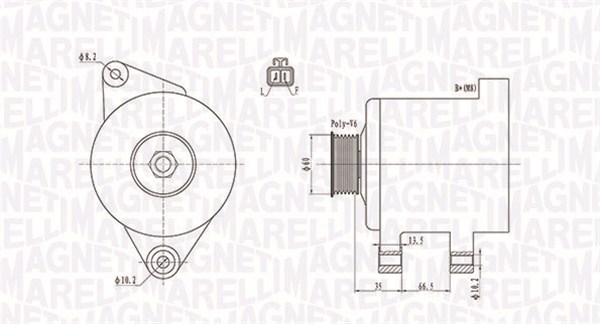 MAGNETI MARELLI Generátor MQA2017_MM