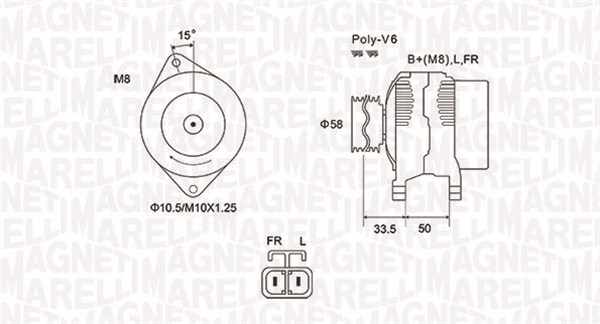 MAGNETI MARELLI Generátor MQA2020_MM