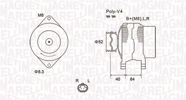 MAGNETI MARELLI Generátor MQA2023_MM