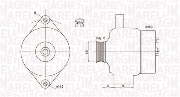 MAGNETI MARELLI Generátor MQA2026_MM