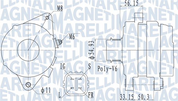 MAGNETI MARELLI Generátor MQA2027_MM