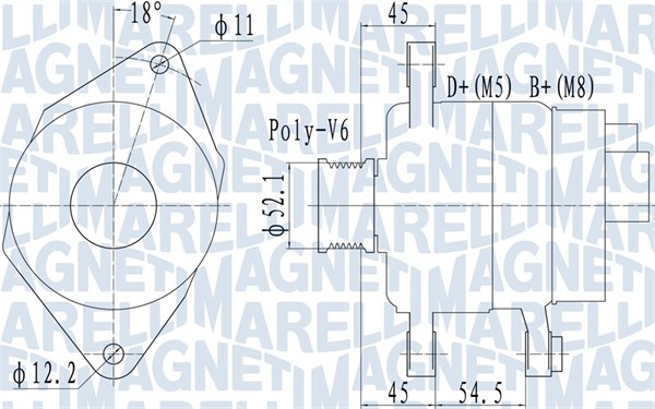 MAGNETI MARELLI Generátor MQA2048_MM